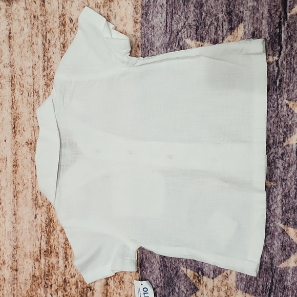 NWT boys white linen shirt - Picture 5 of 5